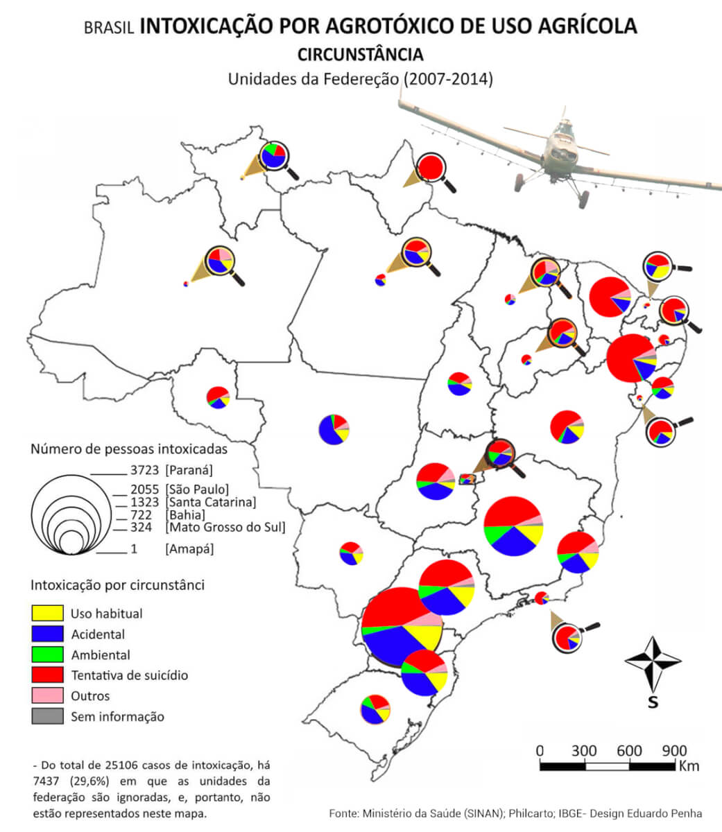 revistasaberesaude.com - Lançado na Europa mapa do envenenamento de alimentos no Brasil