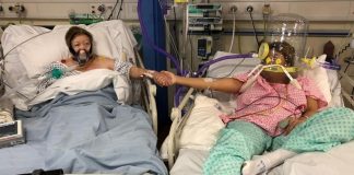 Coronavírus: a comovente foto de último encontro de mãe e filha em UTI antes de morte por covid-19