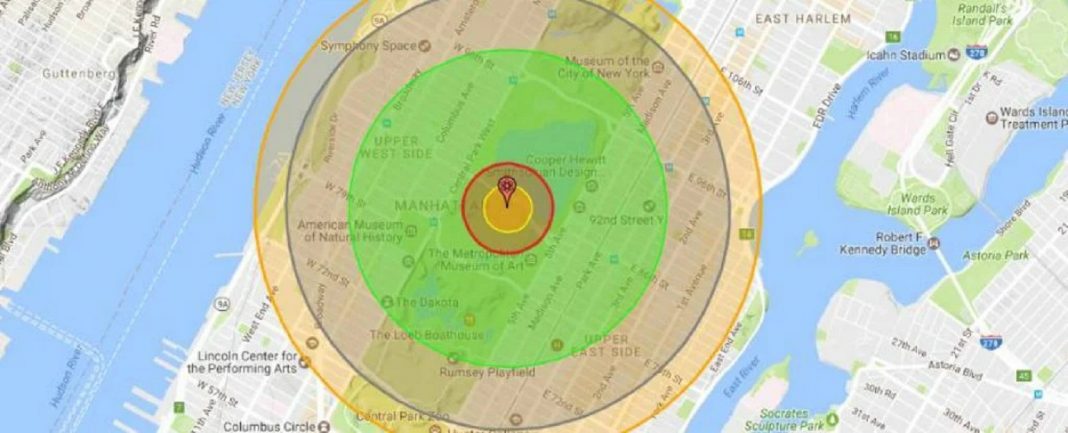 Vídeo: Quão longe você precisaria estar para sobreviver a uma explosão nuclear?